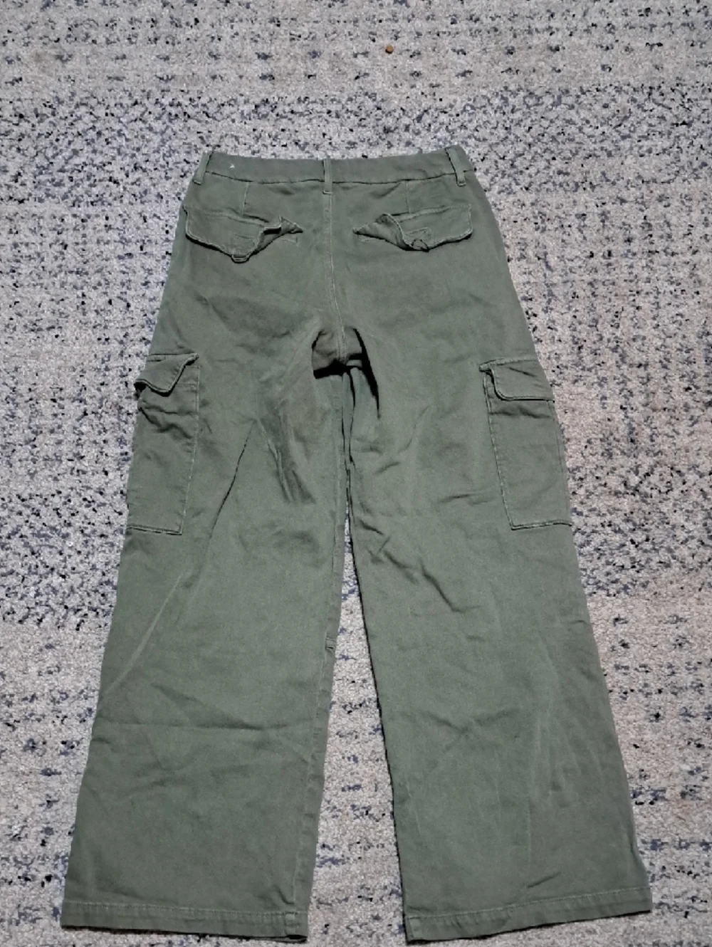 American Eagle Outfitters Olive Curvy High Rise Baggy Wise Leg Pant 6 - Picture 7 of 7